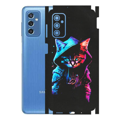 Samsung M/F/Note/Flip and C Phone Skins (All Models) - Cyberpunk Cat - Matte Finish (M-45) Samsung Galaxy M52 (5G)
