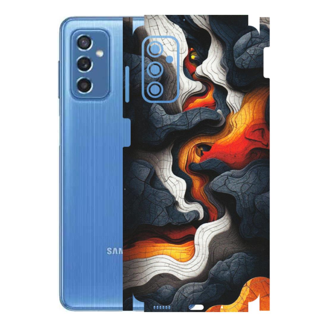 Samsung M/F/Note/Flip and C Phone Skins (All Models) - Abstract Volcanic Layers - Matte Finish (M-52) Samsung Galaxy M52 (5G)