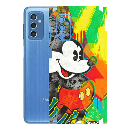Samsung M/F/Note/Flip and C Phone Skins (All Models) - Multiple Mickey With Colourful Texture - Matte Finish (M-84) Samsung Galaxy M52 (5G)