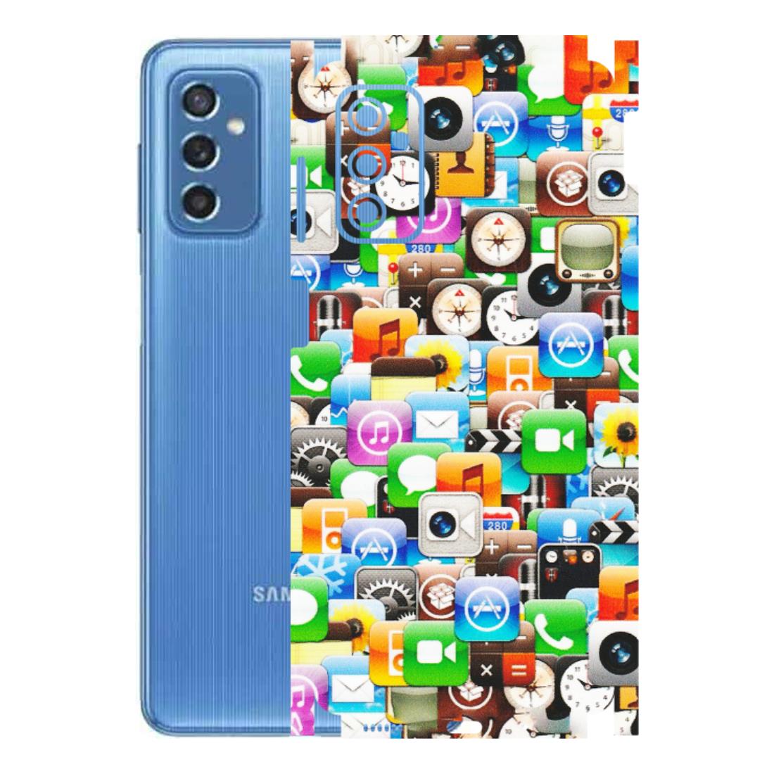 Samsung M/F/Note/Flip and C Phone Skins (All Models) - All Apple Icons - Matte Finish (M-93) Samsung Galaxy M52 (5G)