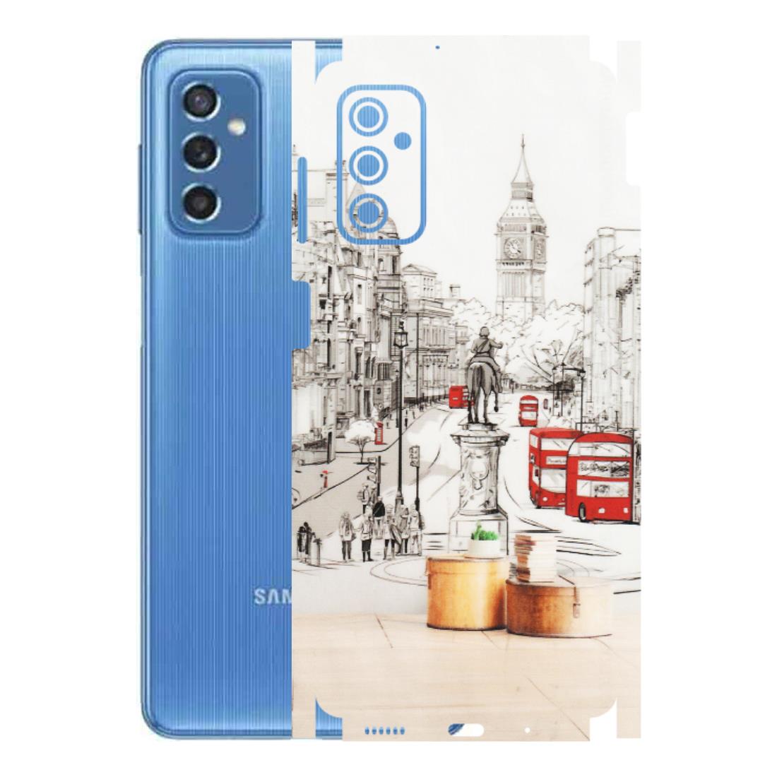 Samsung M/F/Note/Flip and C Phone Skins (All Models) - London Street - Transparent Finish (T-02) Samsung Galaxy M52 (5G)