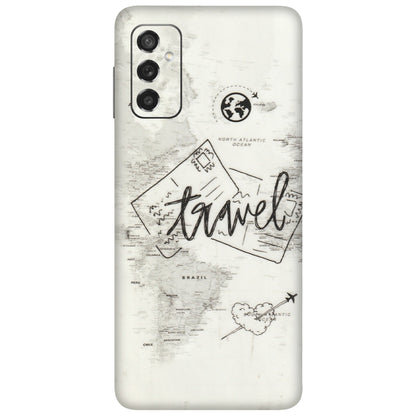 Samsung M/F/Note/Flip and C Phone Skins (All Models) - Travel Ticket - Transparent Finish (T-06) Samsung Galaxy M52 (5G)