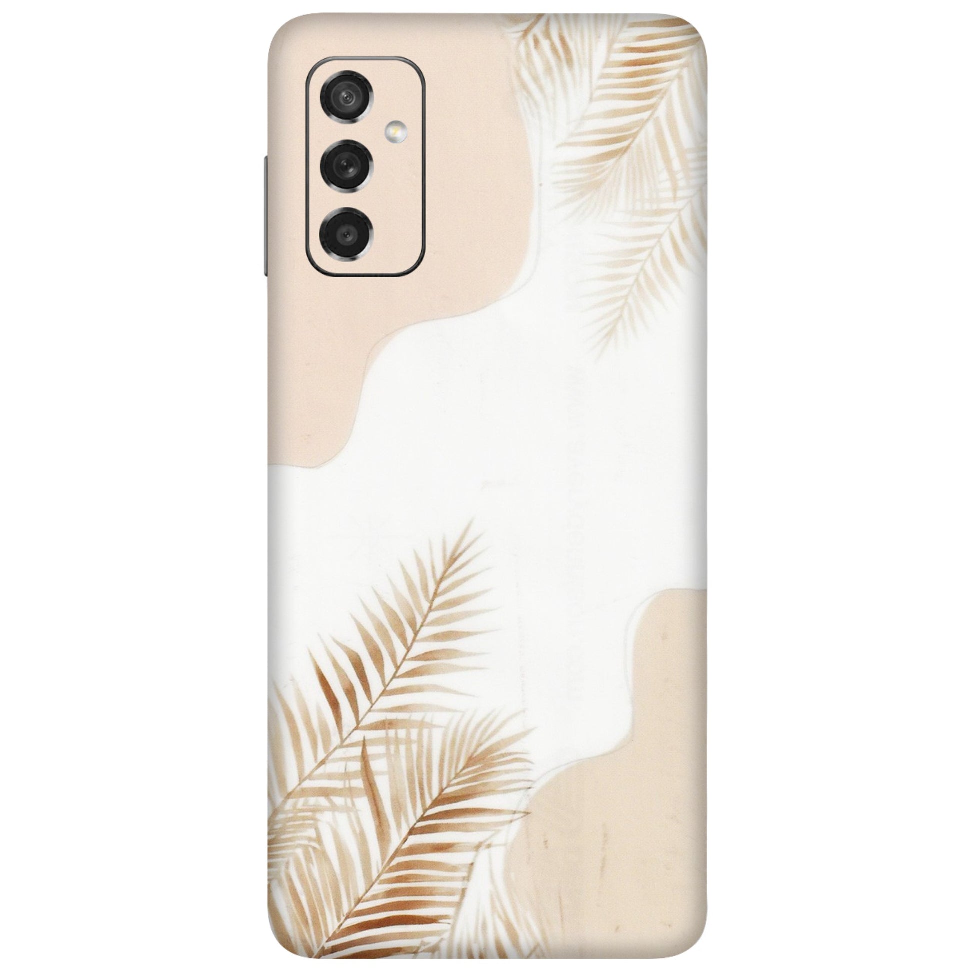 Samsung M/F/Note/Flip and C Phone Skins (All Models) - Gold Petals Abstract - Transparent Finish (T-08) Samsung Galaxy M52 (5G)
