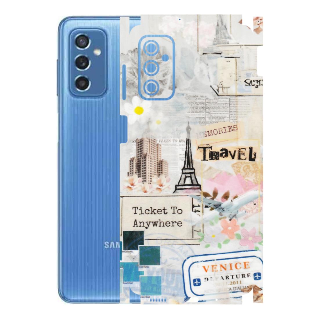 Samsung M/F/Note/Flip and C Phone Skins (All Models) - Travel Memories - Transparent Finish (T-09) Samsung Galaxy M52 (5G)