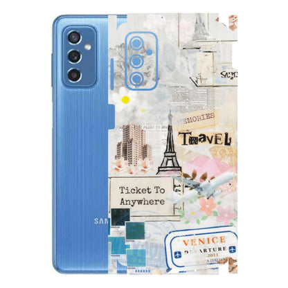 Samsung M/F/Note/Flip and C Phone Skins (All Models) - Travel Memories - Transparent Finish (T-09) Samsung Galaxy M52 (5G)