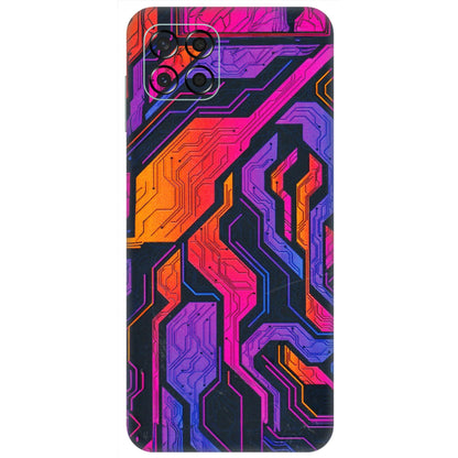 Samsung M/F/Note/Flip and C Phone Skins (All Models) - Tech Circuits Futuristic - 3D Embossed Finish (L-07) Samsung Galaxy M53 (5G)
