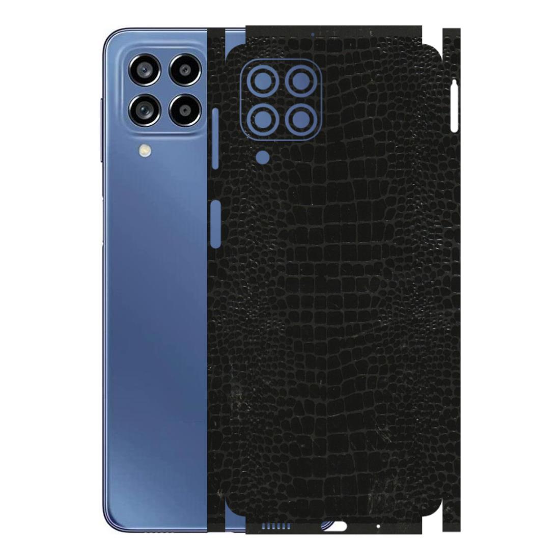 Samsung M/F/Note/Flip and C Phone Skins (All Models) - Snake Leather Black - 3D Embossed Finish (L-107) Samsung Galaxy M53 (5G)