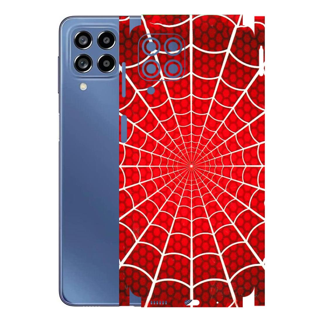 Samsung M/F/Note/Flip and C Phone Skins (All Models) - Classic Spidey Web - 3D Embossed Finish (L-115) Samsung Galaxy M53 (5G)