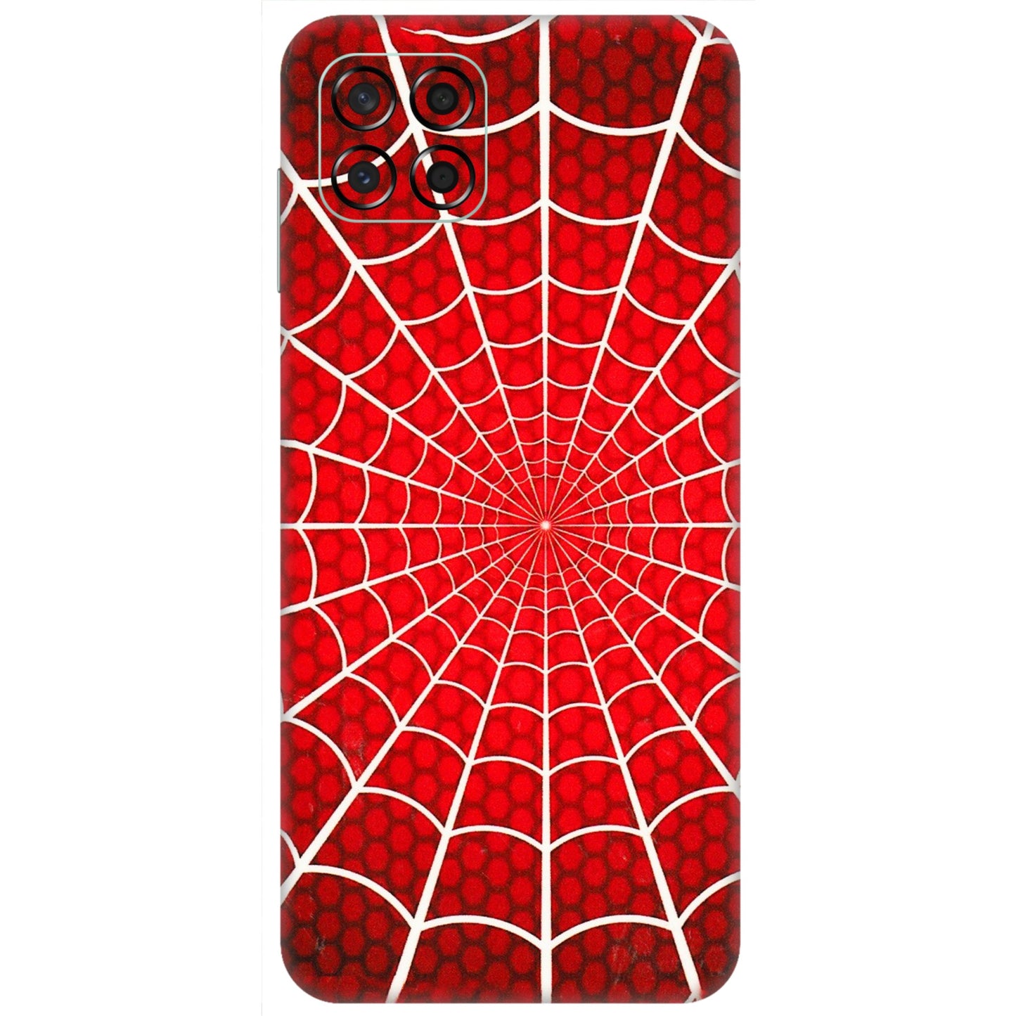 Samsung M/F/Note/Flip and C Phone Skins (All Models) - Classic Spidey Web - 3D Embossed Finish (L-115) Samsung Galaxy M53 (5G)