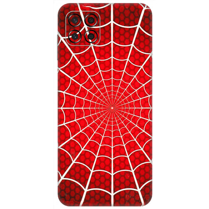 Samsung M/F/Note/Flip and C Phone Skins (All Models) - Classic Spidey Web - 3D Embossed Finish (L-115) Samsung Galaxy M53 (5G)