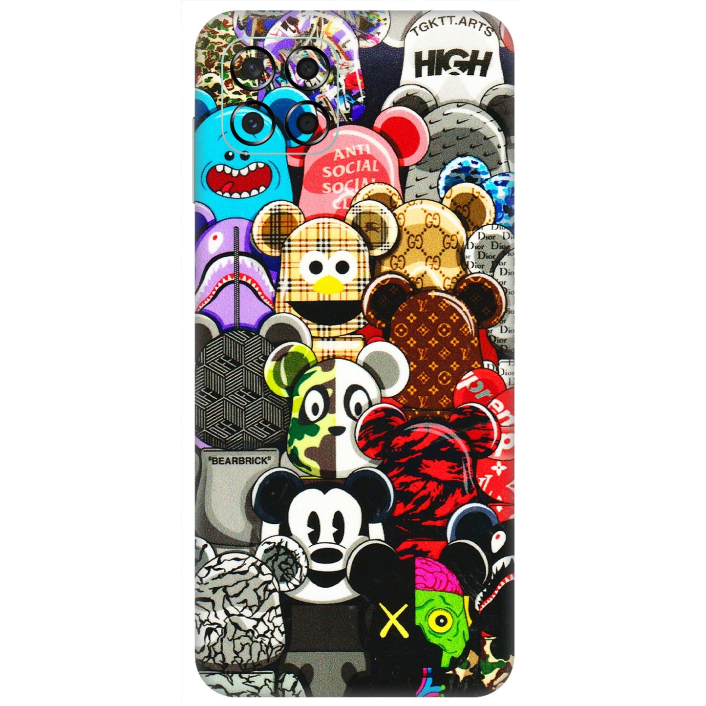 Samsung M/F/Note/Flip and C Phone Skins (All Models) - More Mickey Mouses - 3D Embossed Finish (L-118) Samsung Galaxy M53 (5G)
