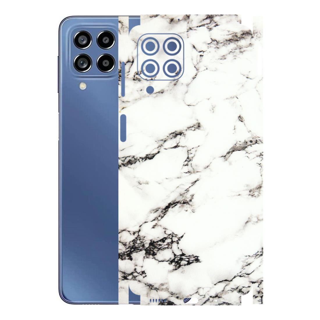 Samsung M/F/Note/Flip and C Phone Skins (All Models) - Black and White Marble Texture - 3D Embossed Finish (L-124) Samsung Galaxy M53 (5G)