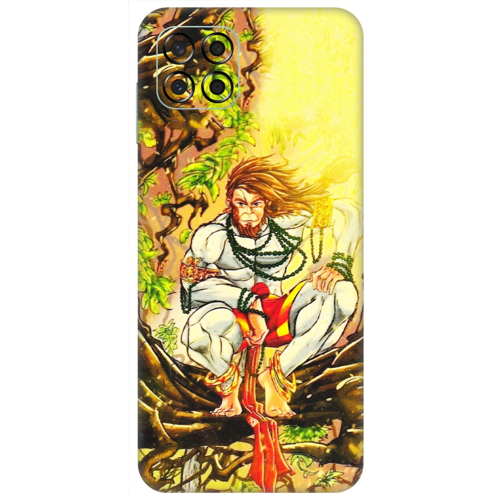 Samsung M/F/Note/Flip and C Phone Skins (All Models) - Lord Hanuman - 3D Embossed Finish (L-152) Samsung Galaxy M53 (5G)