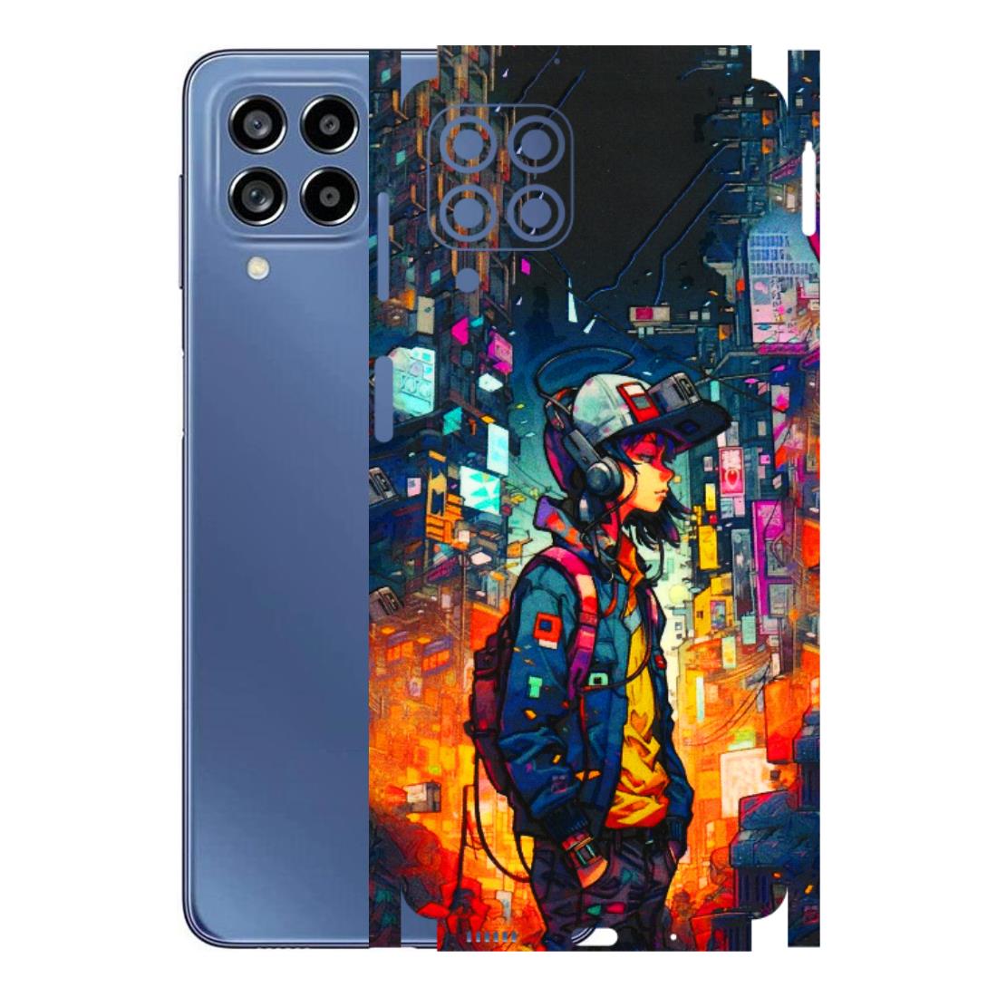 Samsung M/F/Note/Flip and C Phone Skins (All Models) - Street Anime Guy - 3D Embossed Finish (L-158) Samsung Galaxy M53 (5G)