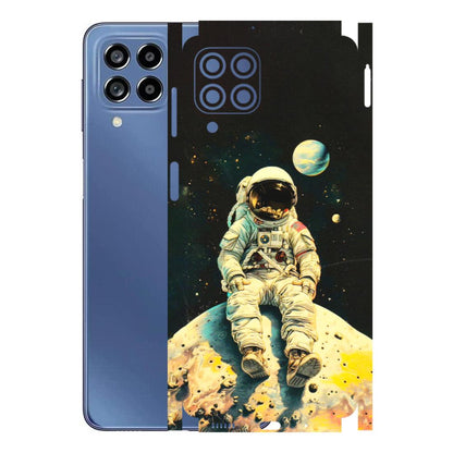 Samsung M/F/Note/Flip and C Phone Skins (All Models) - Astronaut in Space - 3D Embossed Finish (L-16) Samsung Galaxy M53 (5G)