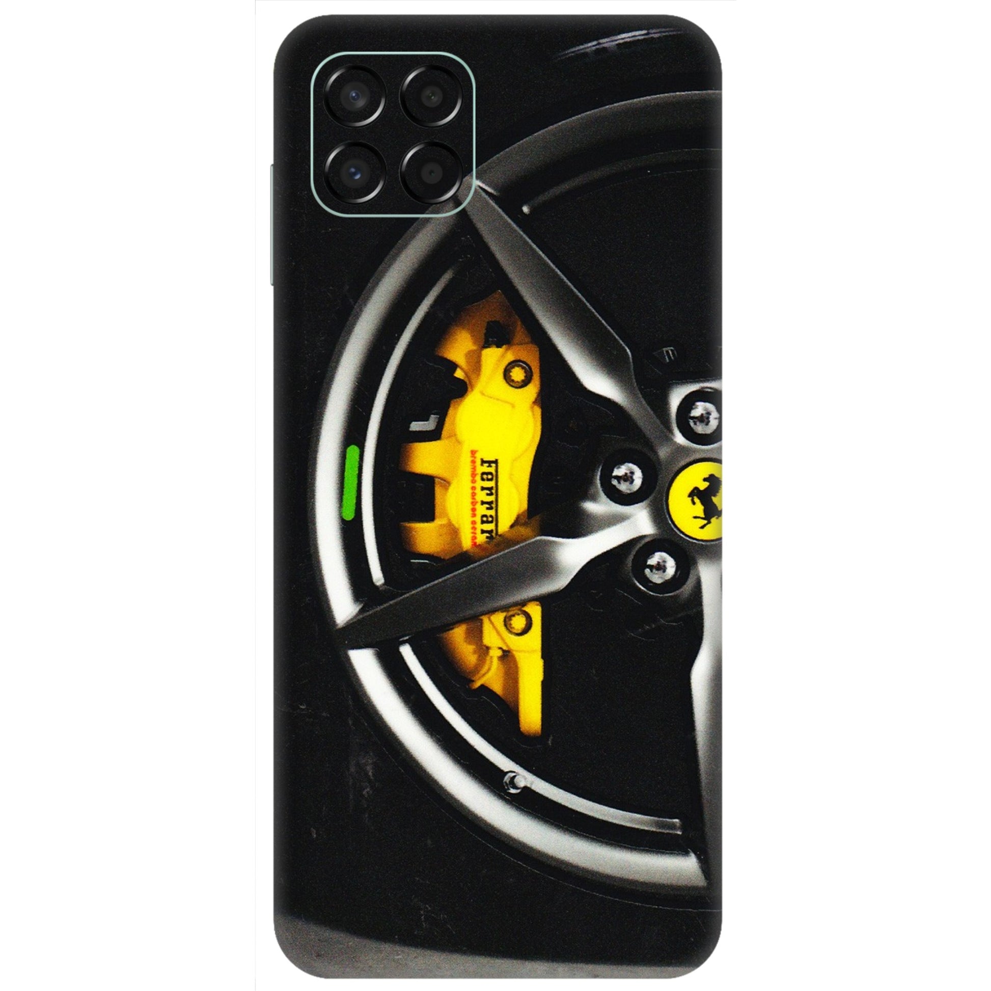 Samsung M/F/Note/Flip and C Phone Skins (All Models) - Ferrari Wheel Alloy - 3D Embossed Finish (L-173) Samsung Galaxy M53 (5G)