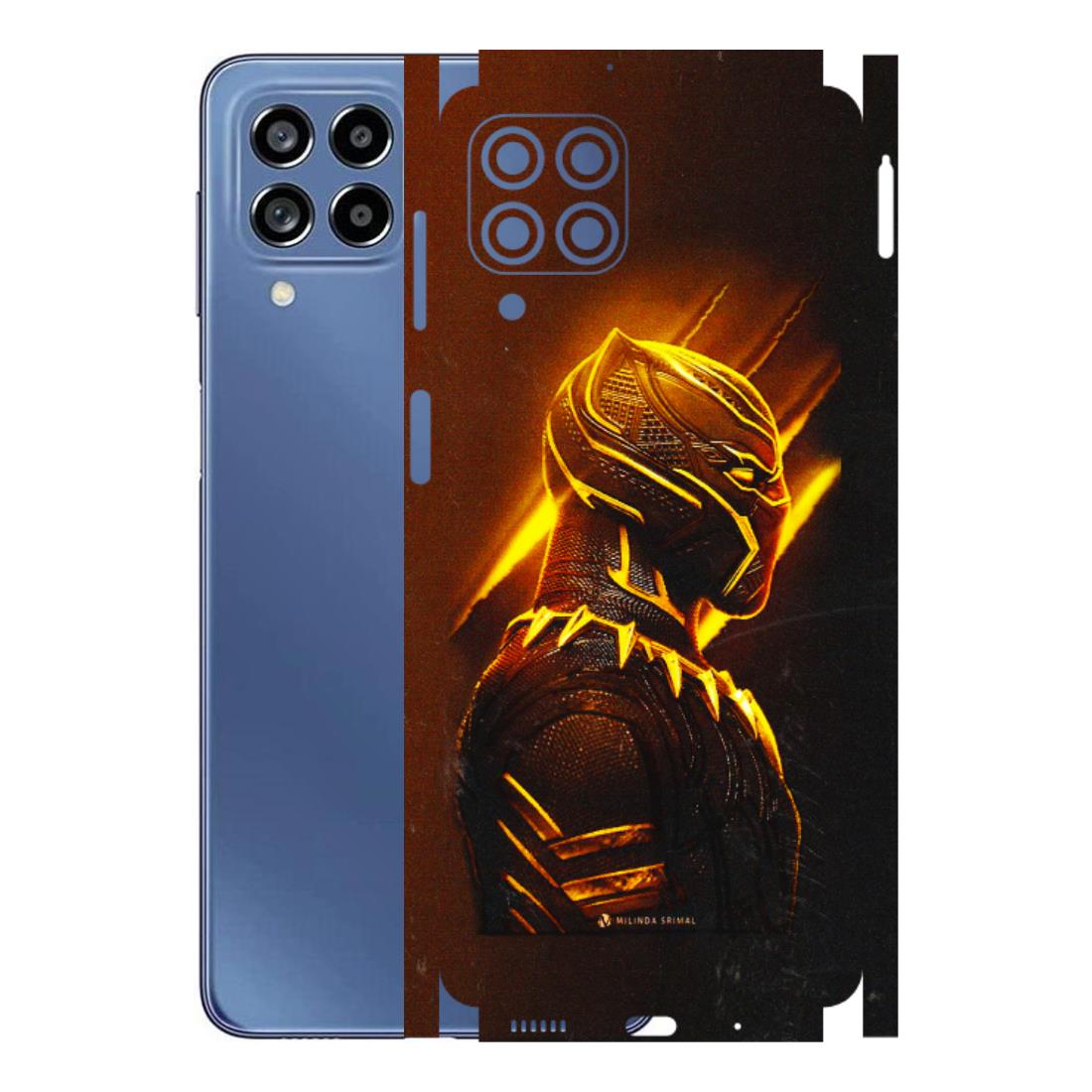 Samsung M/F/Note/Flip and C Phone Skins (All Models) - Gold Black Panther - 3D Embossed Finish (L-181) Samsung Galaxy M53 (5G)