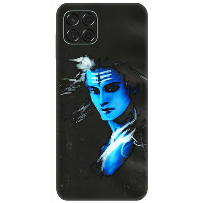 Samsung M/F/Note/Flip and C Phone Skins (All Models) - Har Har Mahadev Blue/Black - 3D Embossed Finish (L-185) Samsung Galaxy M53 (5G)
