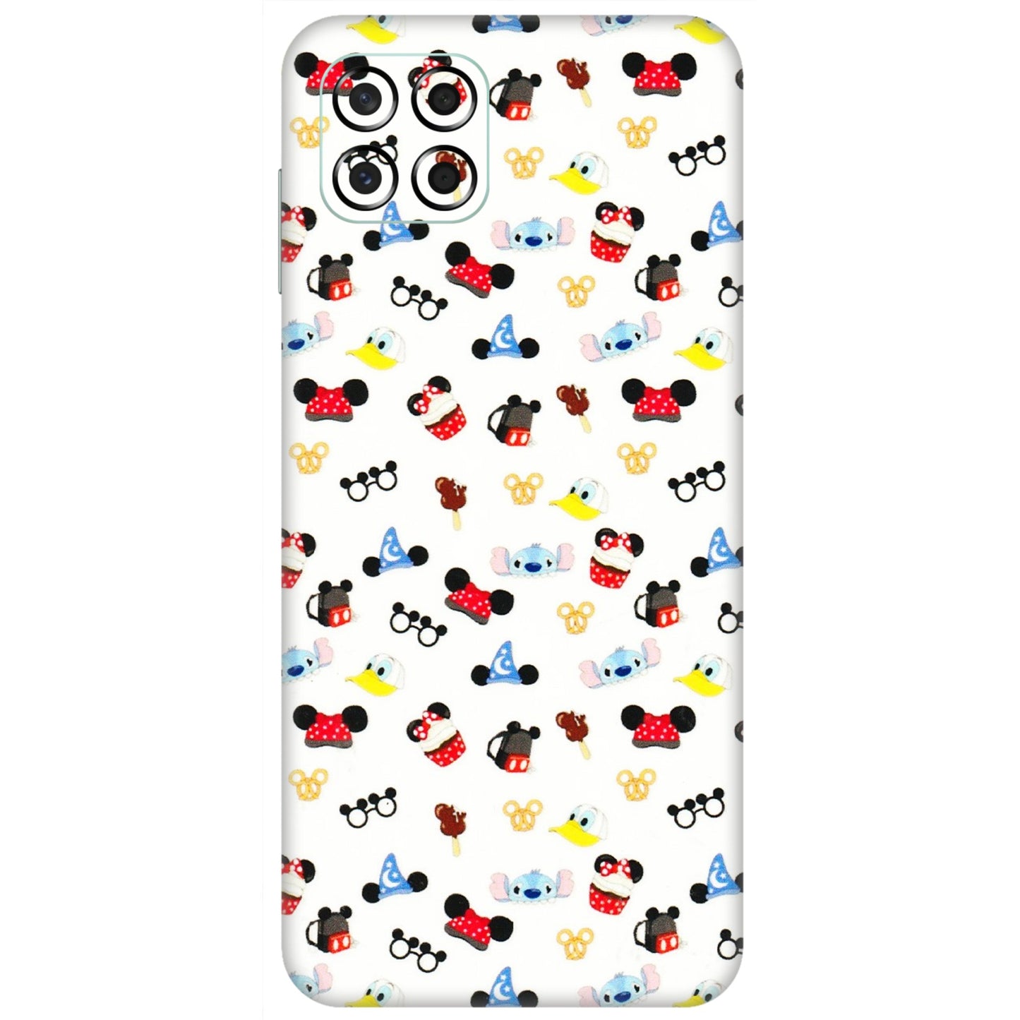 Samsung M/F/Note/Flip and C Phone Skins (All Models) - Minnie Mouse & Donald Doodles s - 3D Embossed Finish (L-194) Samsung Galaxy M53 (5G)