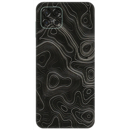 Samsung M/F/Note/Flip and C Phone Skins (All Models) - Black Swirl - 3D Embossed Finish (L-196) Samsung Galaxy M53 (5G)