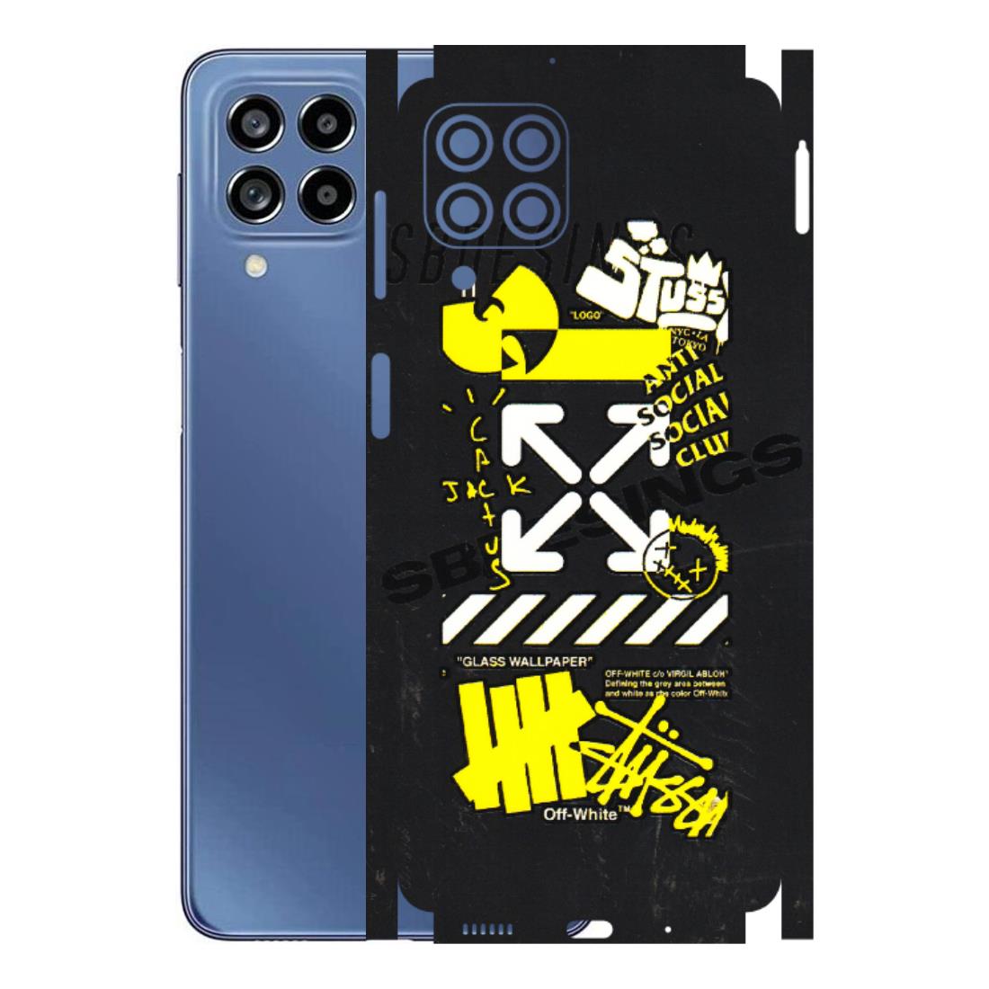 Samsung M/F/Note/Flip and C Phone Skins (All Models) - Anti Social Graffiti - 3D Embossed Finish (L-198) Samsung Galaxy M53 (5G)