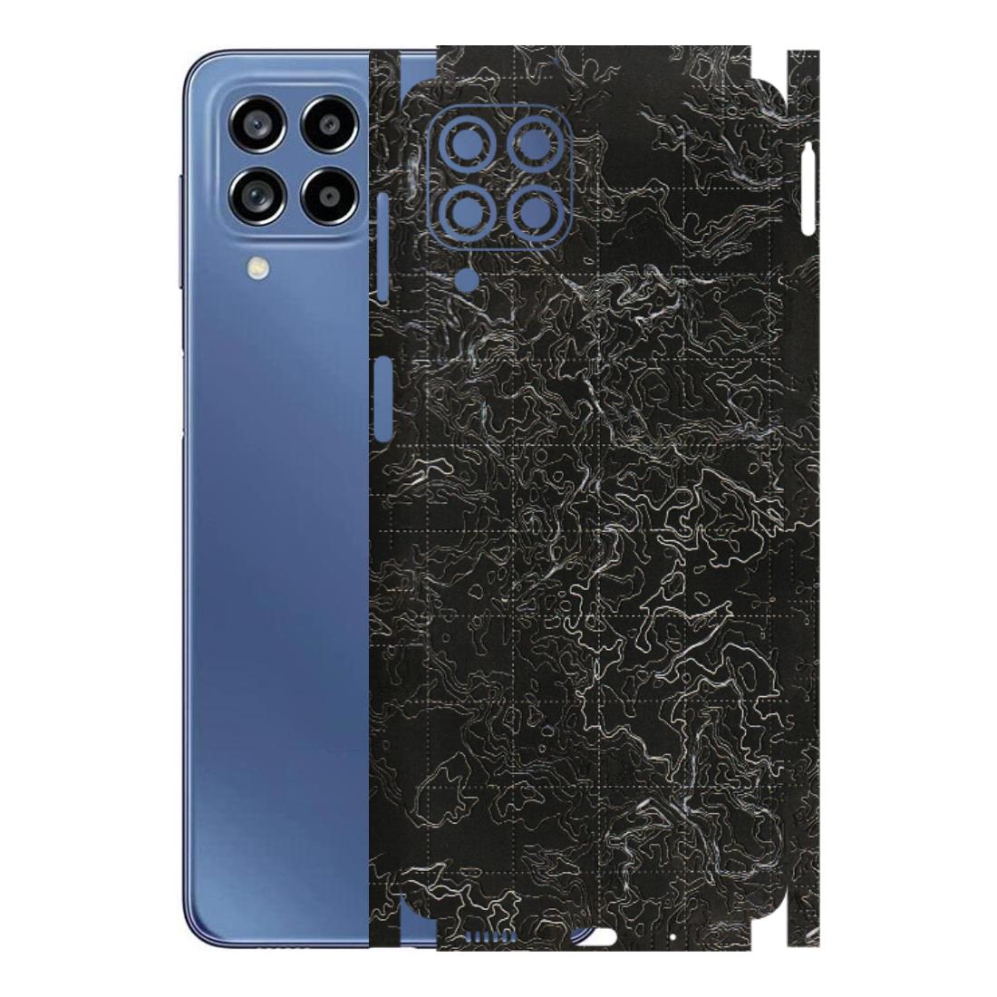 Samsung M/F/Note/Flip and C Phone Skins (All Models) - Black map Texture - 3D Embossed Finish (L-201) Samsung Galaxy M53 (5G)