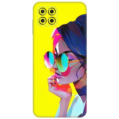 Samsung M/F/Note/Flip and C Phone Skins (All Models) - Bold Stylish Girl - 3D Embossed Finish (L-222) Samsung Galaxy M53 (5G)
