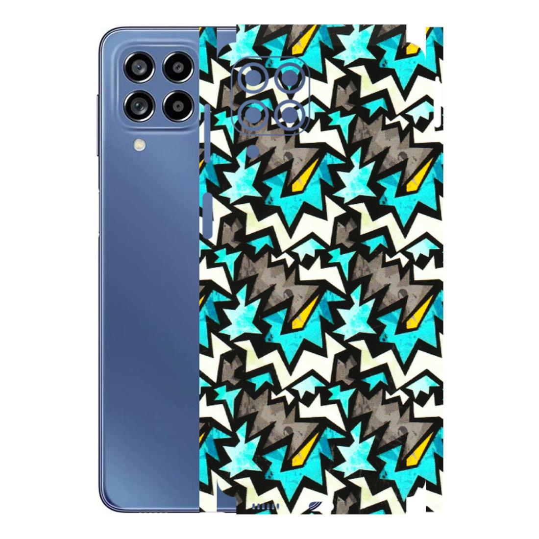 Samsung M/F/Note/Flip and C Phone Skins (All Models) - Funky Zig Zag - 3D Embossed Finish (L-223) Samsung Galaxy M53 (5G)