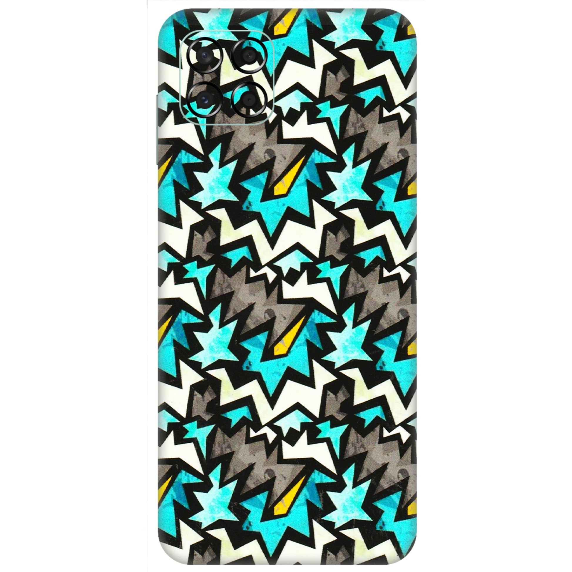 Samsung M/F/Note/Flip and C Phone Skins (All Models) - Funky Zig Zag - 3D Embossed Finish (L-223) Samsung Galaxy M53 (5G)