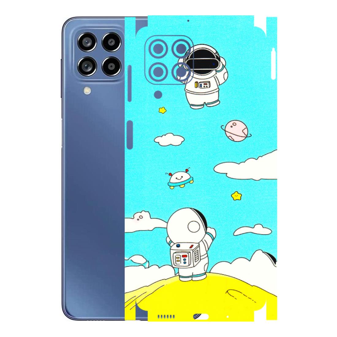 Samsung M/F/Note/Flip and C Phone Skins (All Models) - Blue Skies Astro Float - 3D Embossed Finish (L-230) Samsung Galaxy M53 (5G)