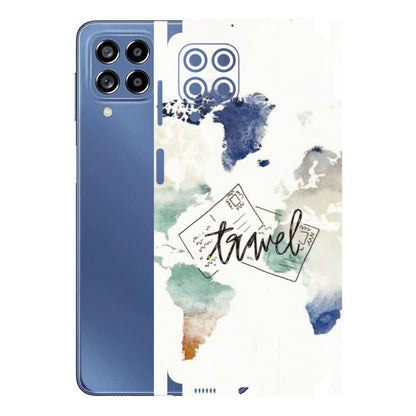 Samsung M/F/Note/Flip and C Phone Skins (All Models) - Travel The World - 3D Embossed Finish (L-232) Samsung Galaxy M53 (5G)