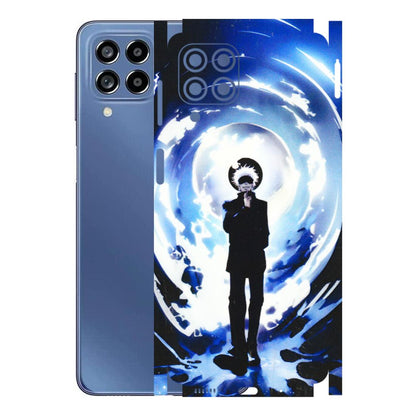 Samsung M/F/Note/Flip and C Phone Skins (All Models) - Satoru Gojo Dark Blue - 3D Embossed Finish (L-235) Samsung Galaxy M53 (5G)