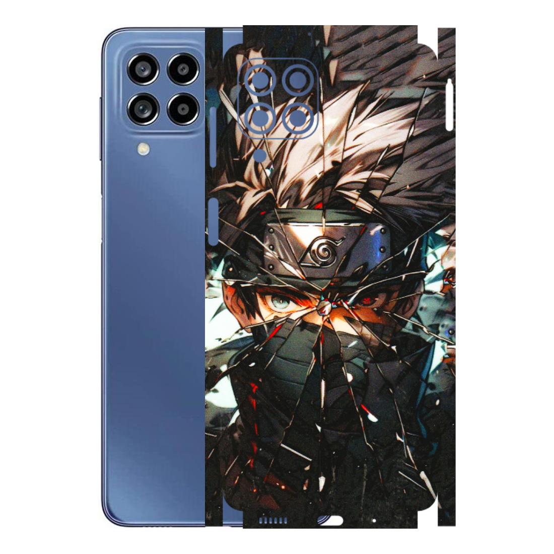 Samsung M/F/Note/Flip and C Phone Skins (All Models) - Kakashi Shattered Glass Effect - 3D Embossed Finish (L-237) Samsung Galaxy M53 (5G)