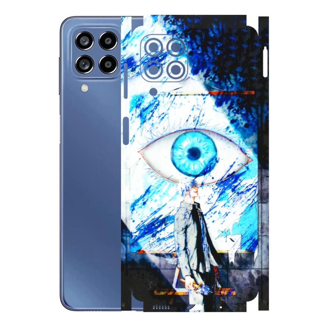 Samsung M/F/Note/Flip and C Phone Skins (All Models) - Gojo Satoru evil eye - 3D Embossed Finish (L-239) Samsung Galaxy M53 (5G)