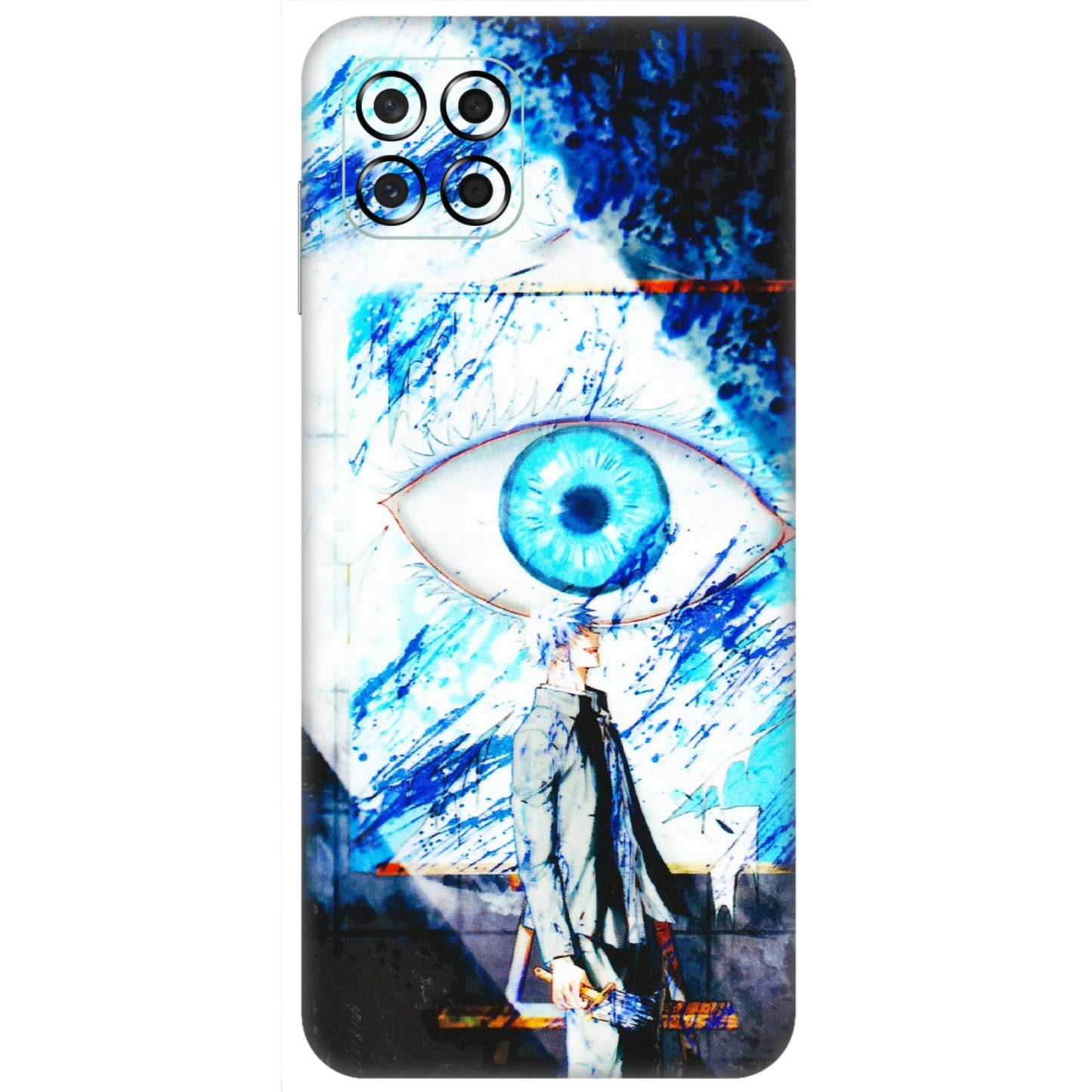 Samsung M/F/Note/Flip and C Phone Skins (All Models) - Gojo Satoru evil eye - 3D Embossed Finish (L-239) Samsung Galaxy M53 (5G)