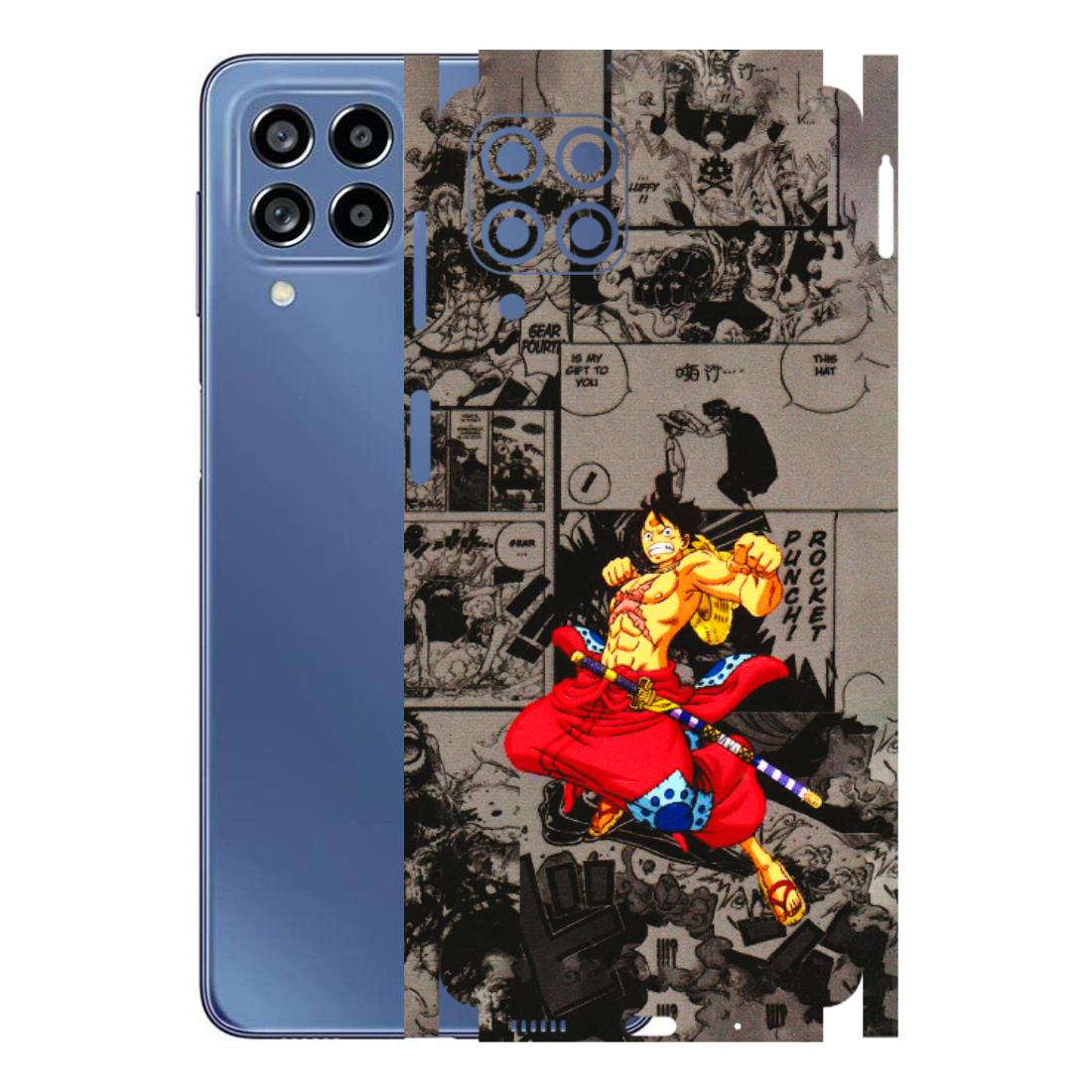 Samsung M/F/Note/Flip and C Phone Skins (All Models) - One Piece Rocket Punch Manga - 3D Embossed Finish (L-25) Samsung Galaxy M53 (5G)