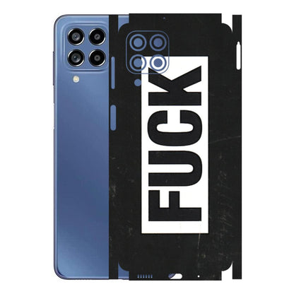Samsung M/F/Note/Flip and C Phone Skins (All Models) - The F Word - 3D Embossed Finish (L-255) Samsung Galaxy M53 (5G)