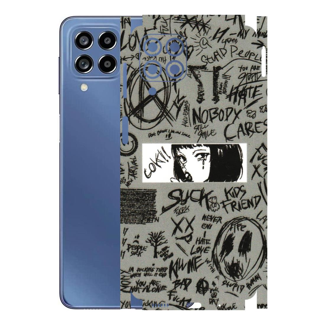Samsung M/F/Note/Flip and C Phone Skins (All Models) - Never Have Love Anime - 3D Embossed Finish (L-260) Samsung Galaxy M53 (5G)