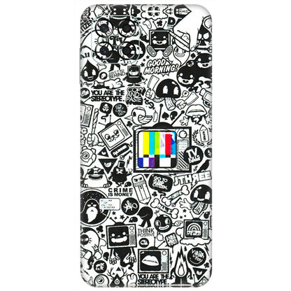 Samsung M/F/Note/Flip and C Phone Skins (All Models) - Doodles Positive Art - 3D Embossed Finish (L-263) Samsung Galaxy M53 (5G)