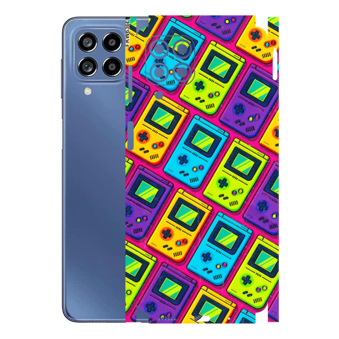 Samsung M/F/Note/Flip and C Phone Skins (All Models) - Gameboy Colourful - 3D Embossed Finish (L-266) Samsung Galaxy M53 (5G)