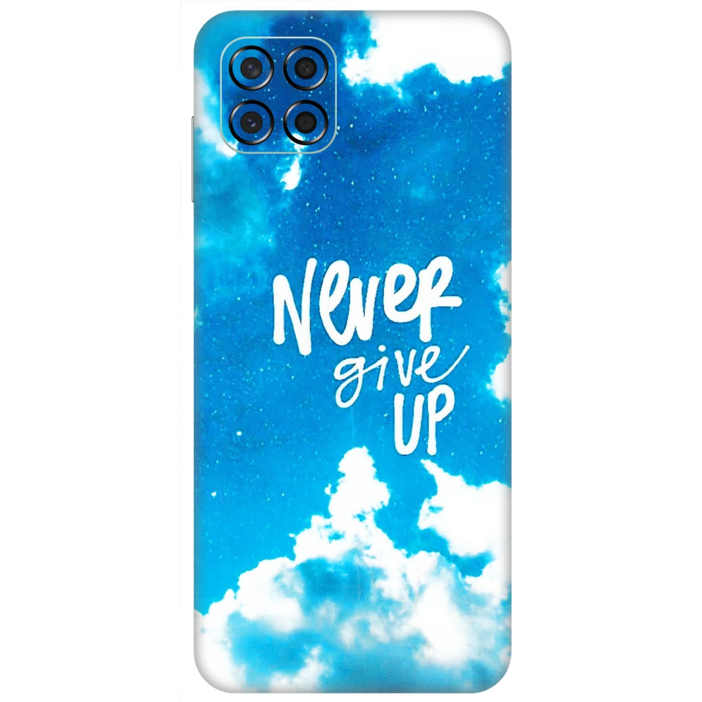 Samsung M/F/Note/Flip and C Phone Skins (All Models) - Never Give Up - 3D Embossed Finish (L-279) Samsung Galaxy M53 (5G)
