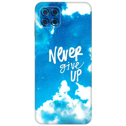 Samsung M/F/Note/Flip and C Phone Skins (All Models) - Never Give Up - 3D Embossed Finish (L-279) Samsung Galaxy M53 (5G)