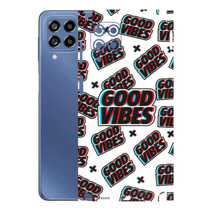 Samsung M/F/Note/Flip and C Phone Skins (All Models) - Good Vibes - 3D Embossed Finish (L-282) Samsung Galaxy M53 (5G)