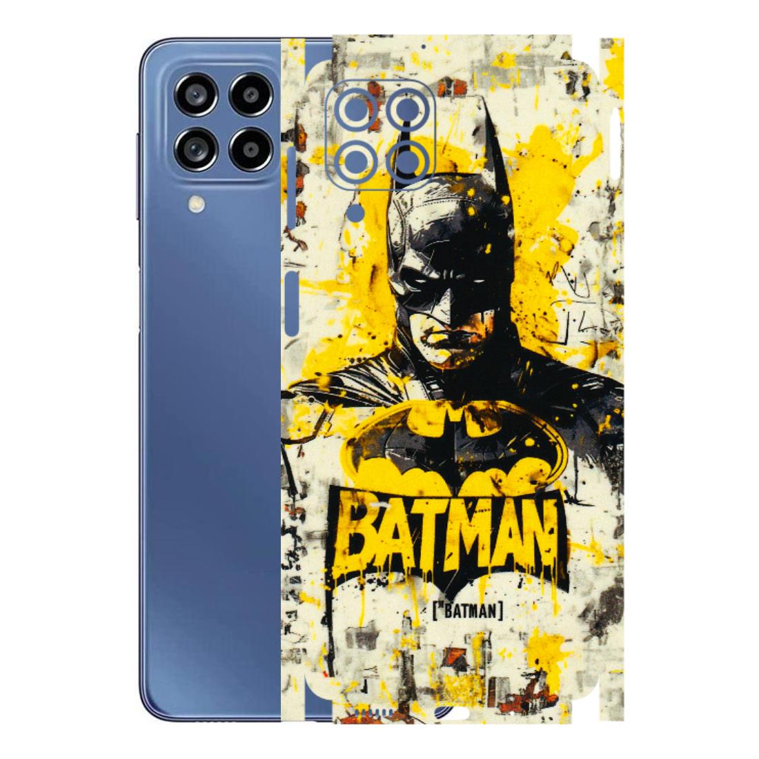 Samsung M/F/Note/Flip and C Phone Skins (All Models) - Batman Yellow BT - 3D Embossed Finish (L-304) Samsung Galaxy M53 (5G)