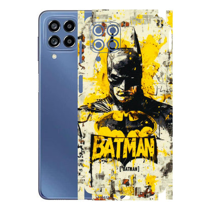 Samsung M/F/Note/Flip and C Phone Skins (All Models) - Batman Yellow BT - 3D Embossed Finish (L-304) Samsung Galaxy M53 (5G)