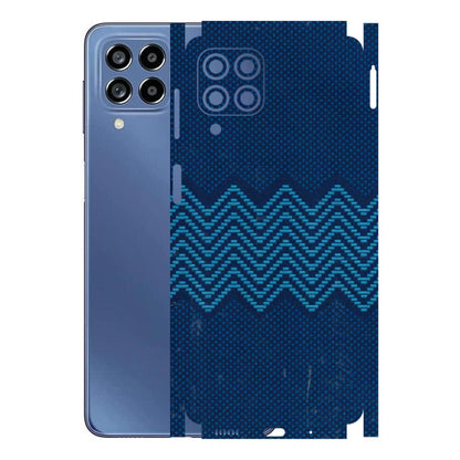 Samsung M/F/Note/Flip and C Phone Skins (All Models) - Blue Sober Waves - 3D Embossed Finish (L-306) Samsung Galaxy M53 (5G)