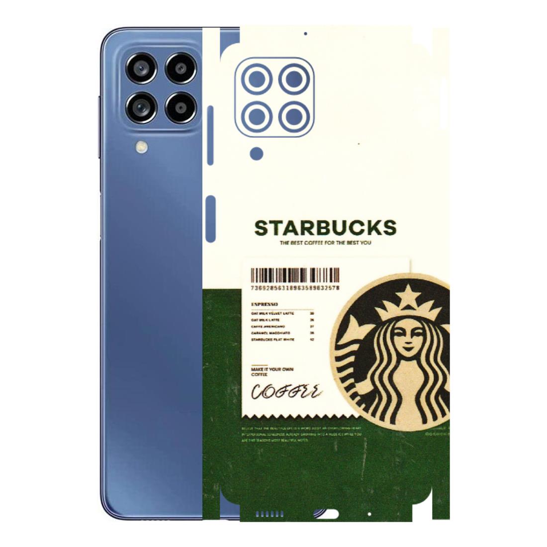 Samsung M/F/Note/Flip and C Phone Skins (All Models) - Starbucks Barcode - 3D Embossed Finish (L-308) Samsung Galaxy M53 (5G)