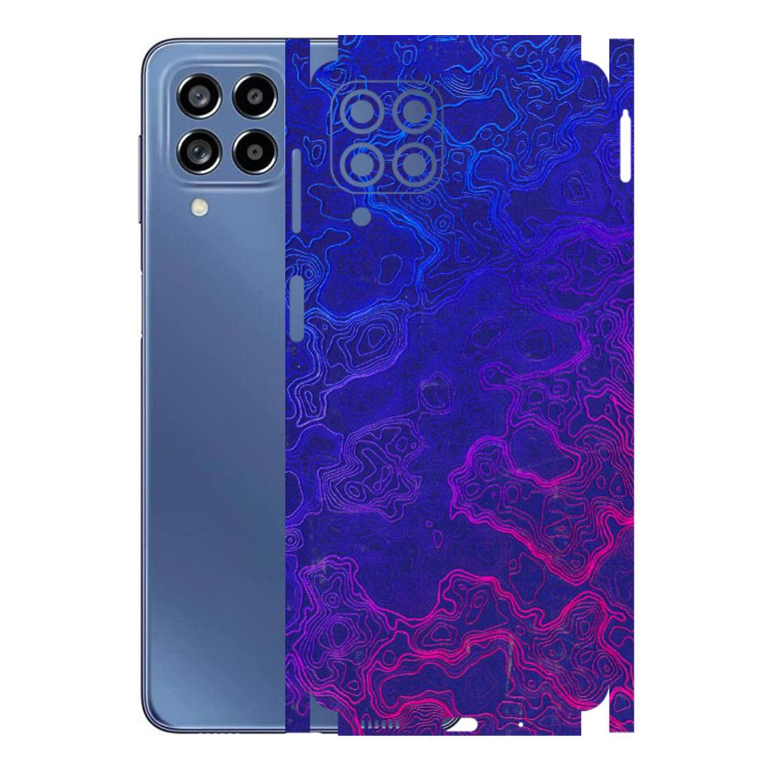 Samsung M/F/Note/Flip and C Phone Skins (All Models) - Purple Ripples Swirl - 3D Embossed Finish (L-314) Samsung Galaxy M53 (5G)