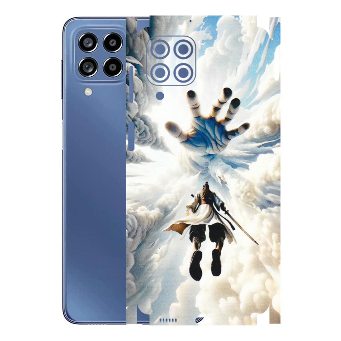 Samsung M/F/Note/Flip and C Phone Skins (All Models) - Big Hand With Monkey King - 3D Embossed Finish (L-323) Samsung Galaxy M53 (5G)