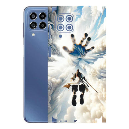 Samsung M/F/Note/Flip and C Phone Skins (All Models) - Big Hand With Monkey King - 3D Embossed Finish (L-323) Samsung Galaxy M53 (5G)